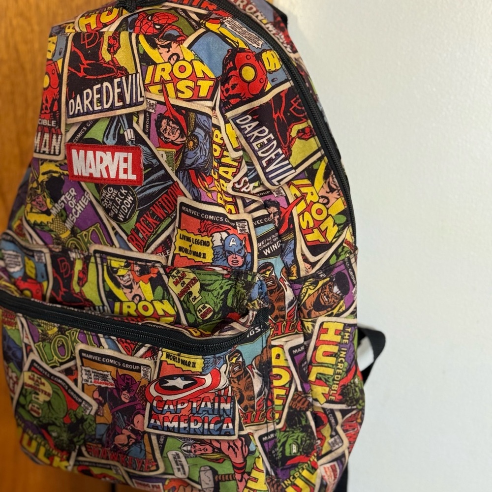 Marvel Multicolor Comic Backpack - image 3